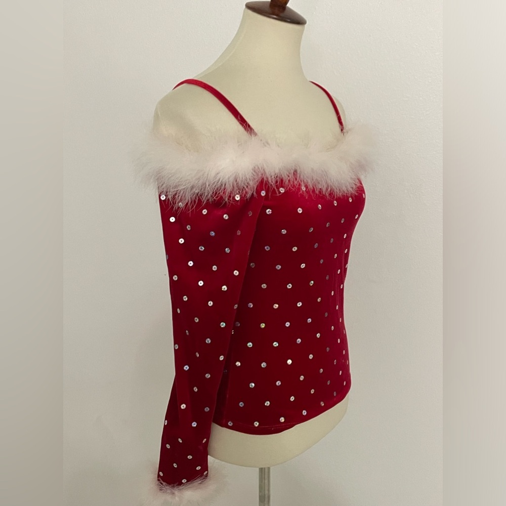 Santa Baby Dance Top Christmas Costume - Picture 3 of 8